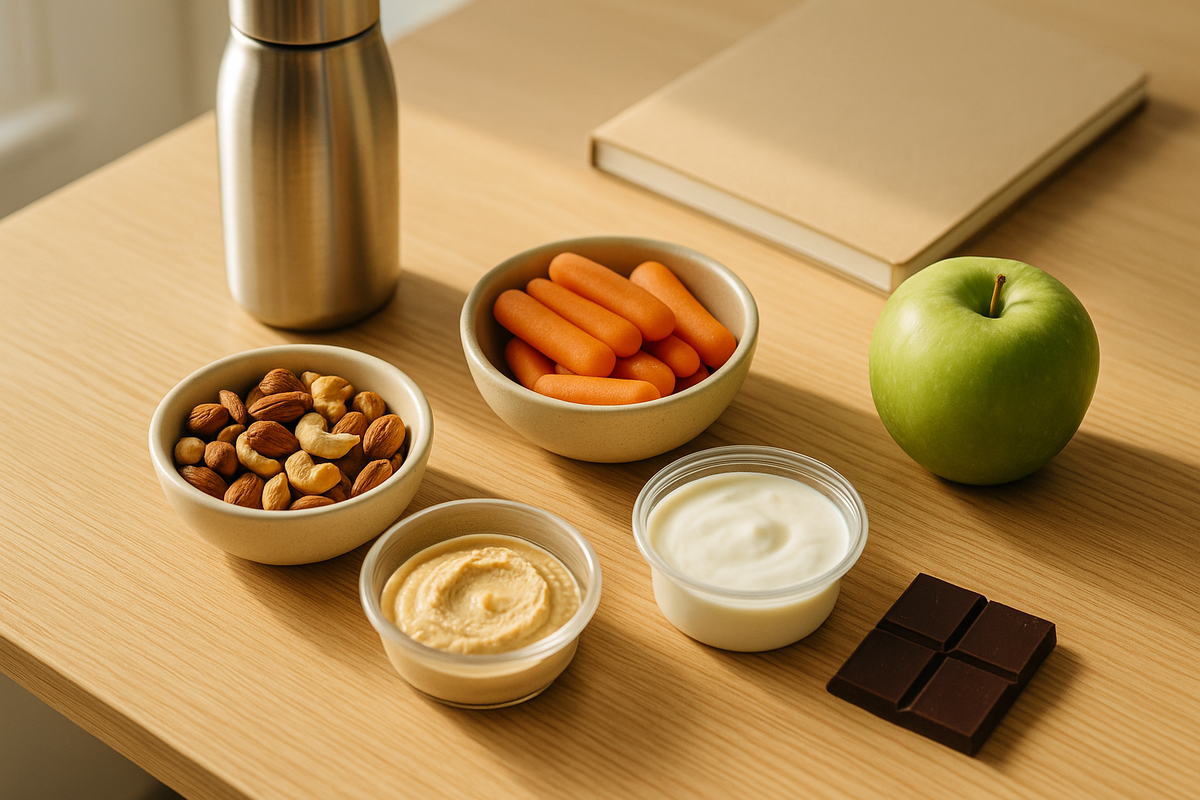 Snacks Saludables para la Oficina: 15 Ideas Fáciles