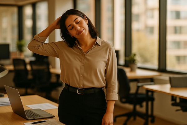 Estiramientos en el trabajo: guía para oficina 2024